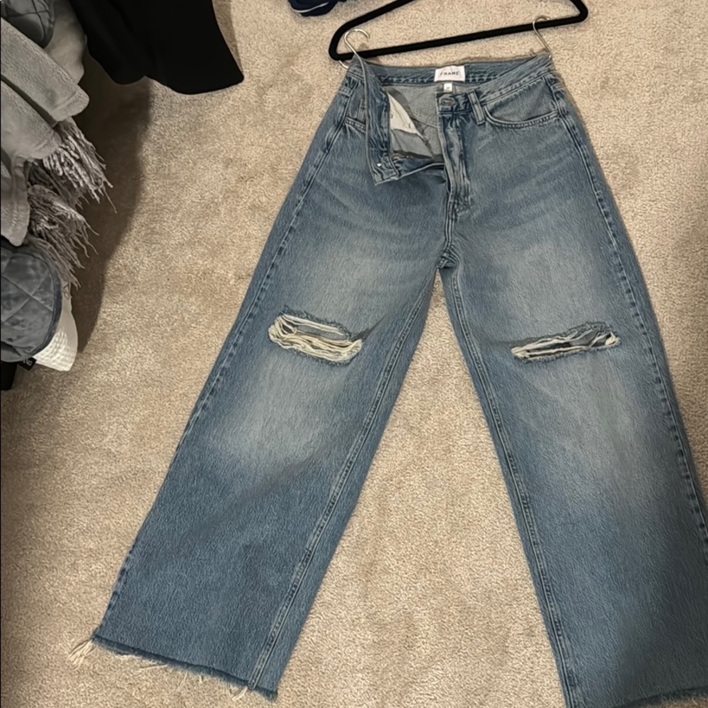 Frame Le Low Baggy Wide Leg Jeans